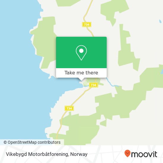 Vikebygd Motorbåtforening map