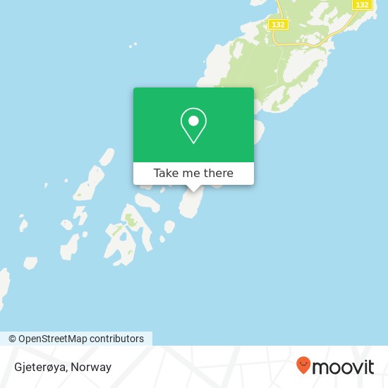 Gjeterøya map