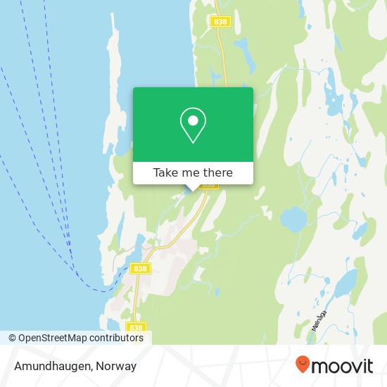 Amundhaugen map