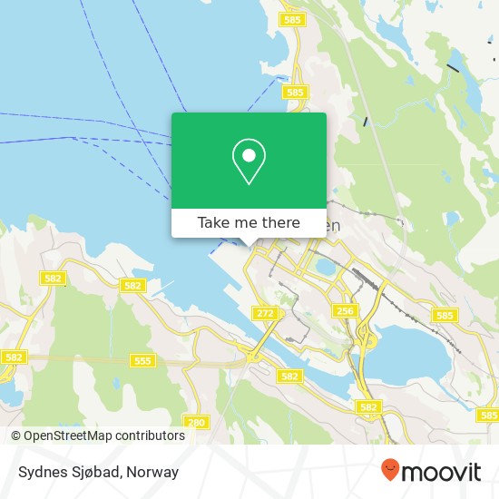 Sydnes Sjøbad map