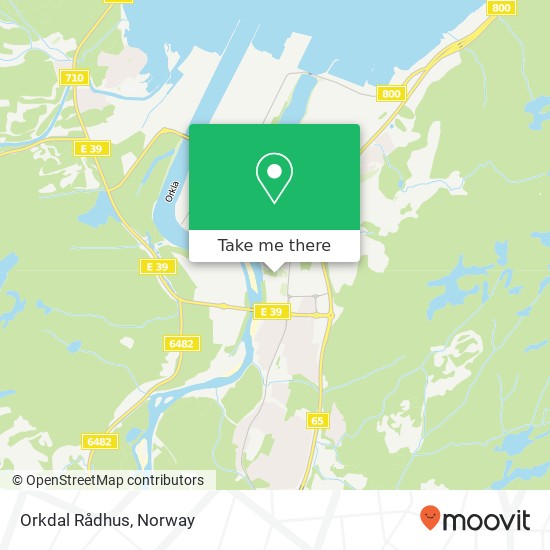 Orkdal Rådhus map