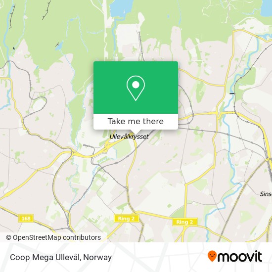 Coop Mega Ullevål map