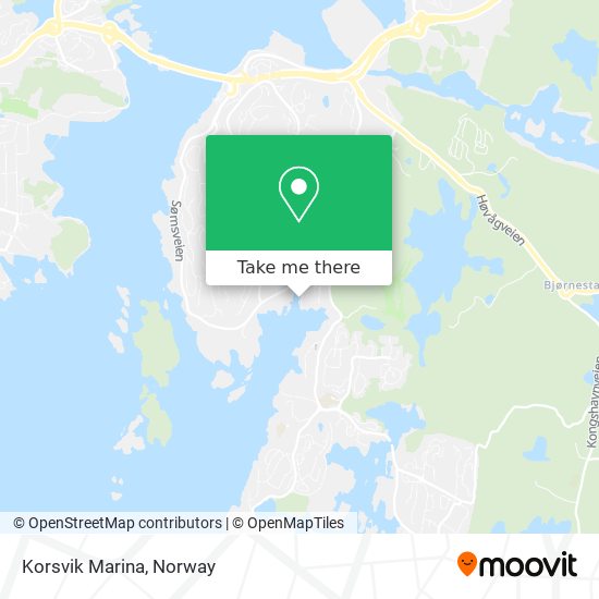 Korsvik Marina map