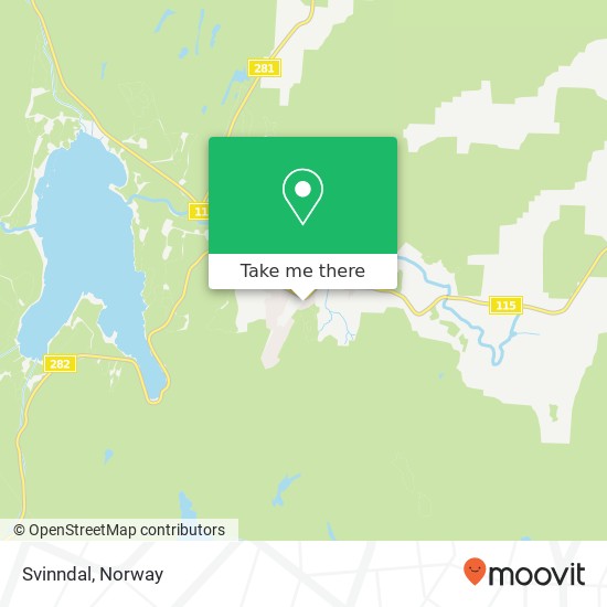 Svinndal map