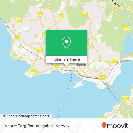 Vestre Torg Parkeringshus map