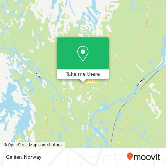 Galåen map