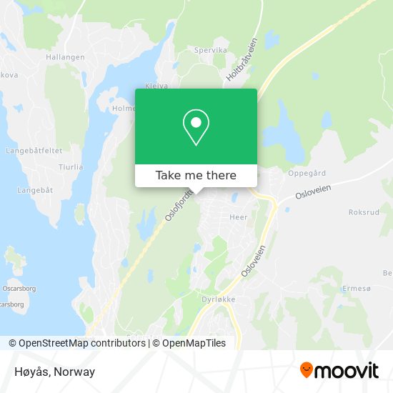 Høyås map