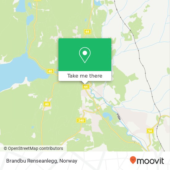 Brandbu Renseanlegg map