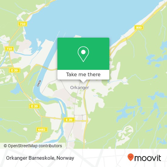 Orkanger Barneskole map