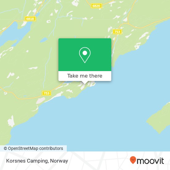 Korsnes Camping map
