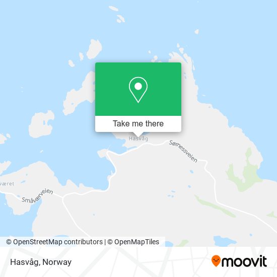 Hasvåg map