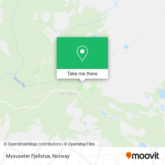 Mysuseter Fjellstue map