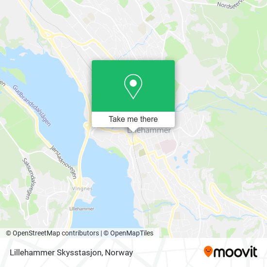 Lillehammer Skysstasjon map
