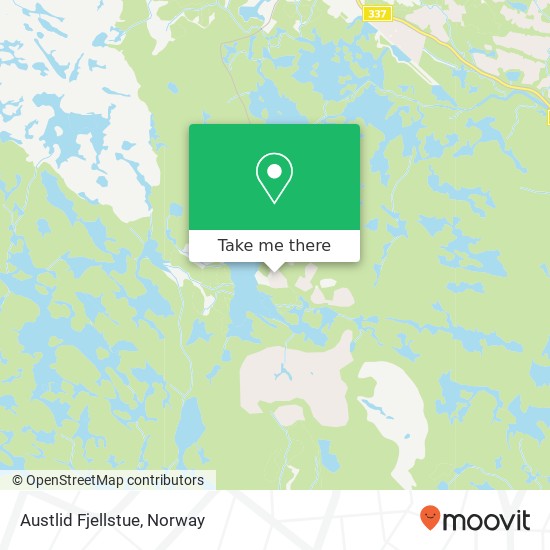 Austlid Fjellstue map