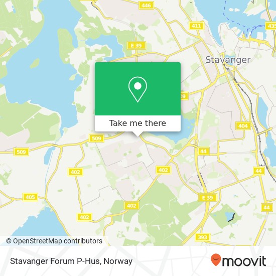 Stavanger Forum P-Hus map