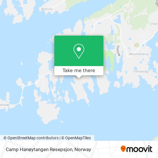 Camp Hanøytangen Resepsjon map
