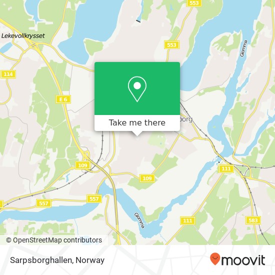 Sarpsborghallen map