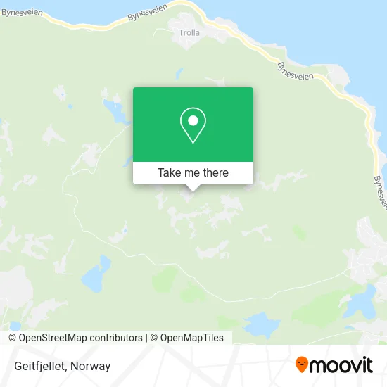 Geitfjellet map