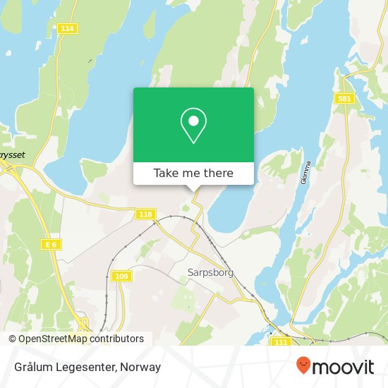 Grålum Legesenter map