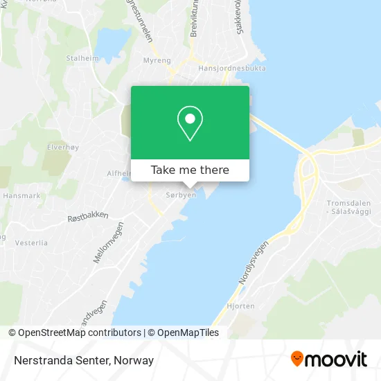 Nerstranda Senter map