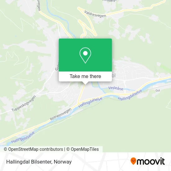 Hallingdal Bilsenter map