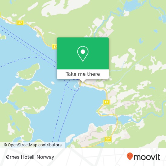 Ørnes Hotell map
