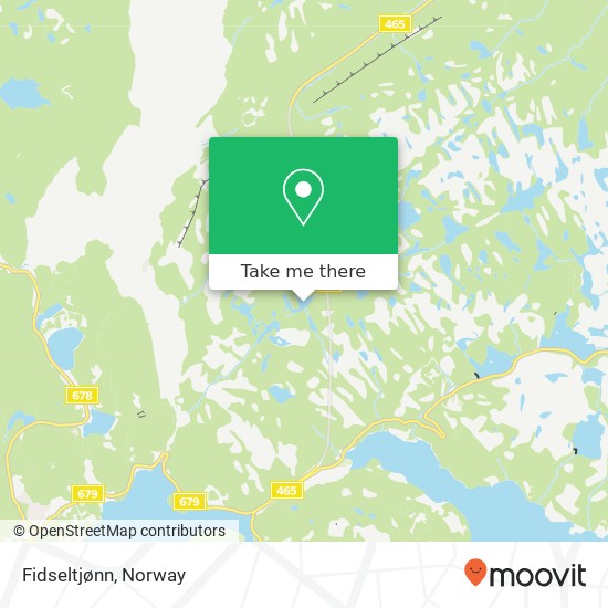 Fidseltjønn map