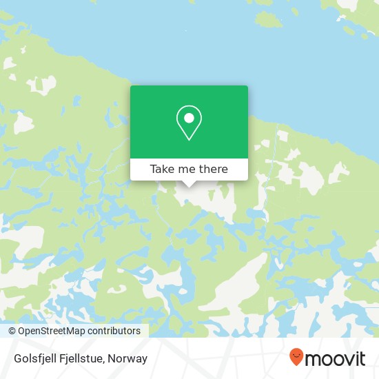 Golsfjell Fjellstue map