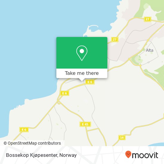 Bossekop Kjøpesenter map