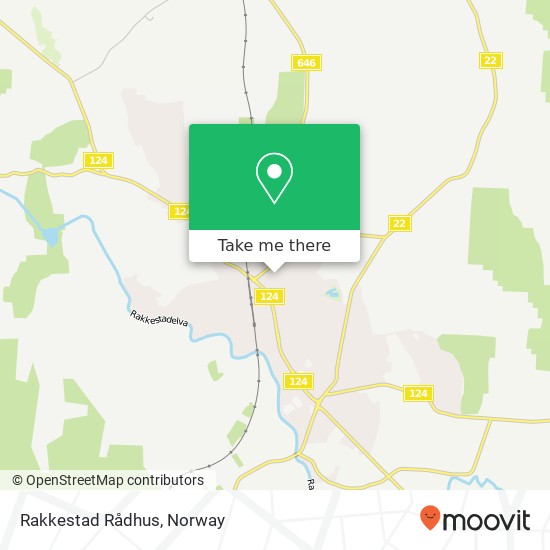 Rakkestad Rådhus map