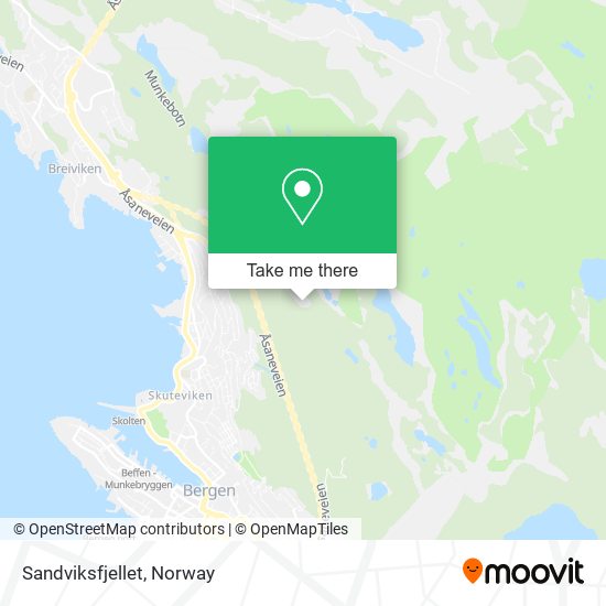 Sandviksfjellet map