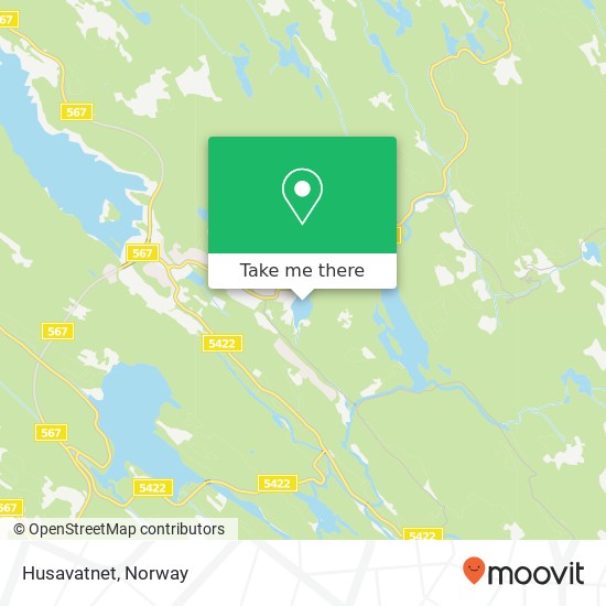 Husavatnet map