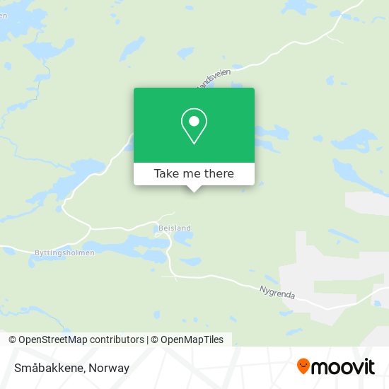 Småbakkene map