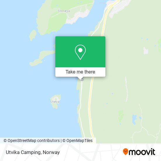 Utvika Camping map