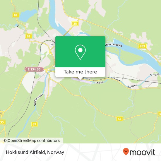 Hokksund Airfield map