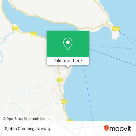 Sjøtun Camping map