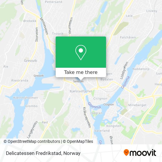 Delicatessen Fredrikstad map