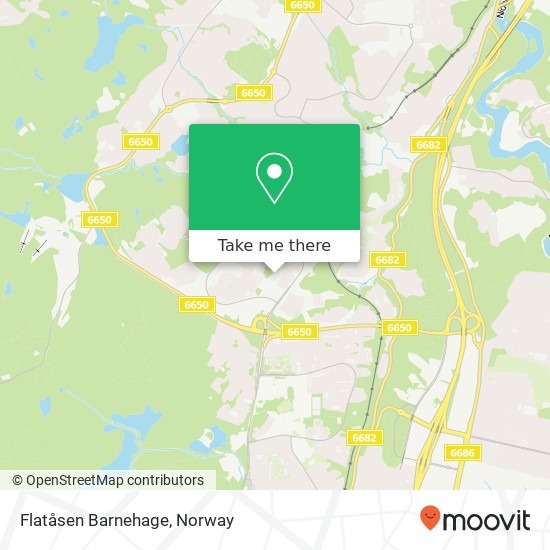 Flatåsen Barnehage map