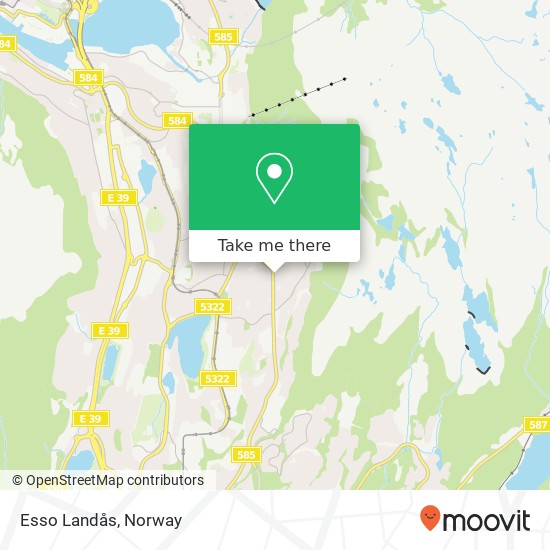 Esso Landås map
