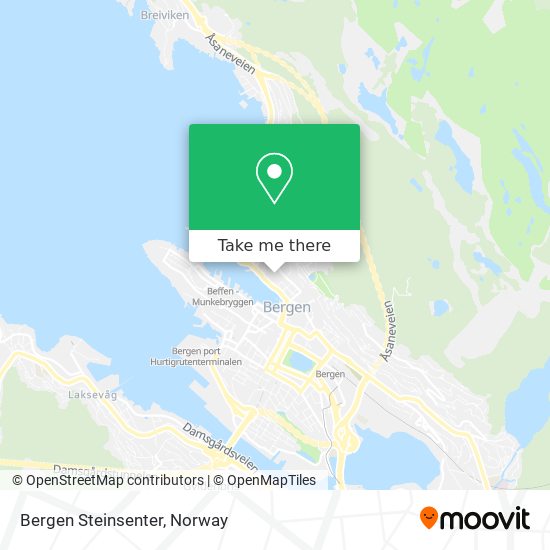 Bergen Steinsenter map