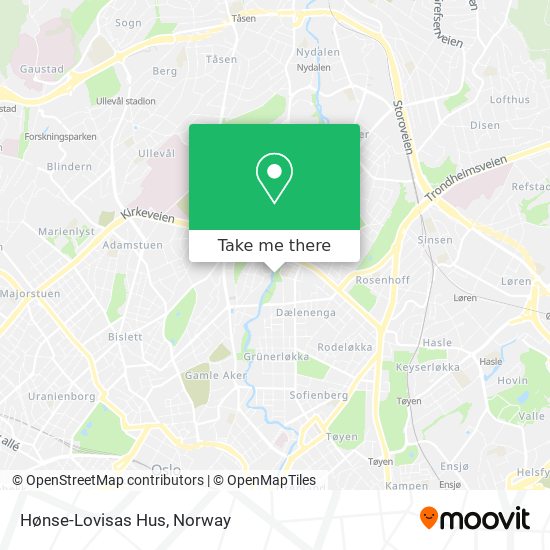 Hønse-Lovisas Hus map