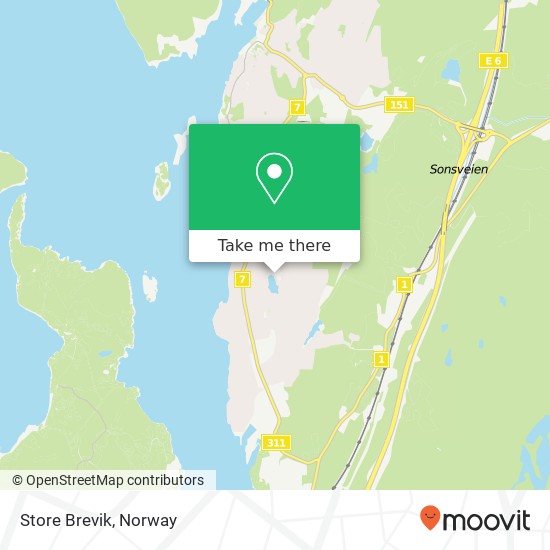 Store Brevik map