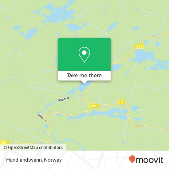 Hundlandsvann map