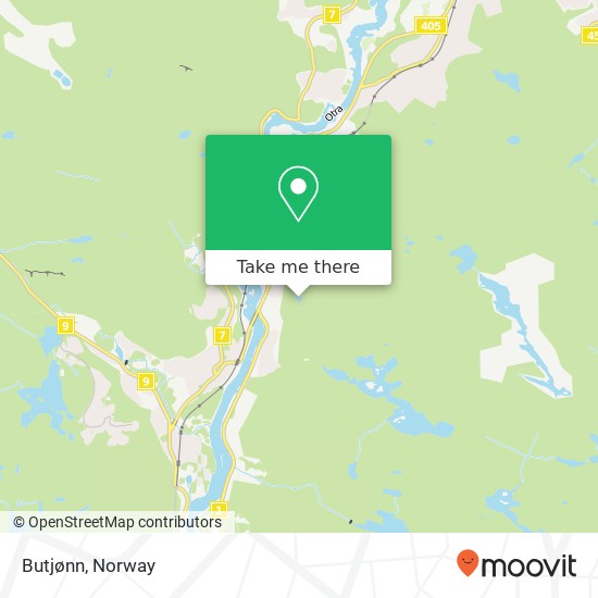 Butjønn map