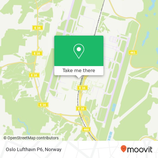 Oslo Lufthavn P6 map