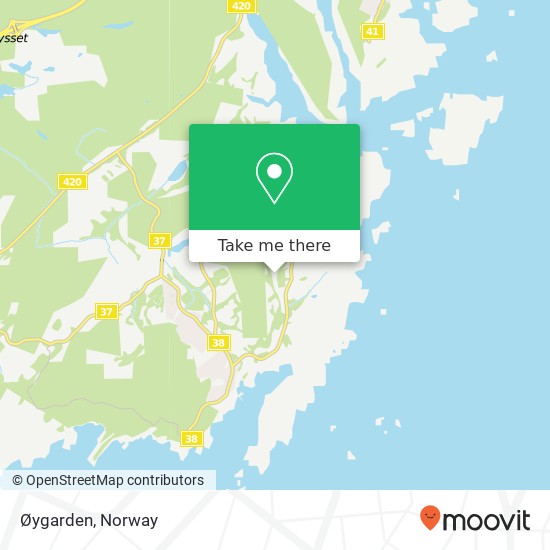 Øygarden map