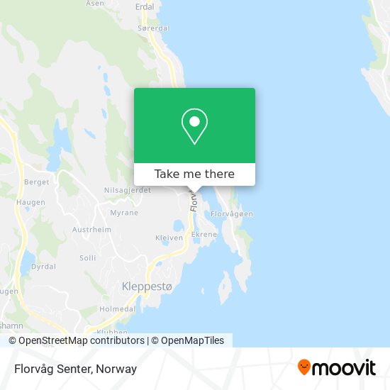 Florvåg Senter map