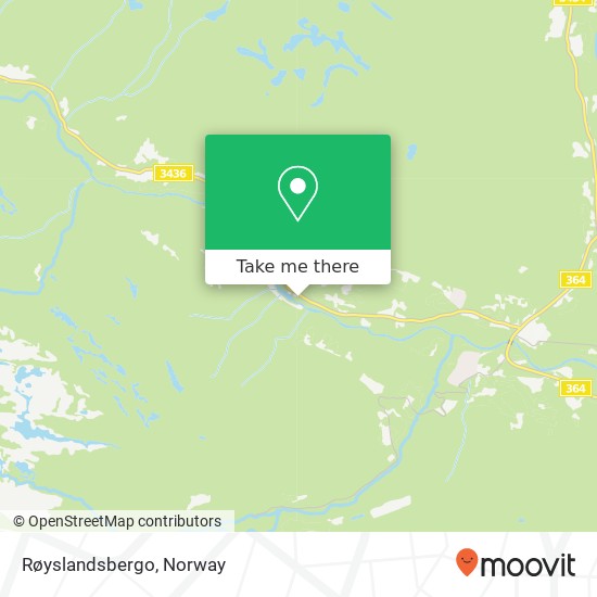 Røyslandsbergo map