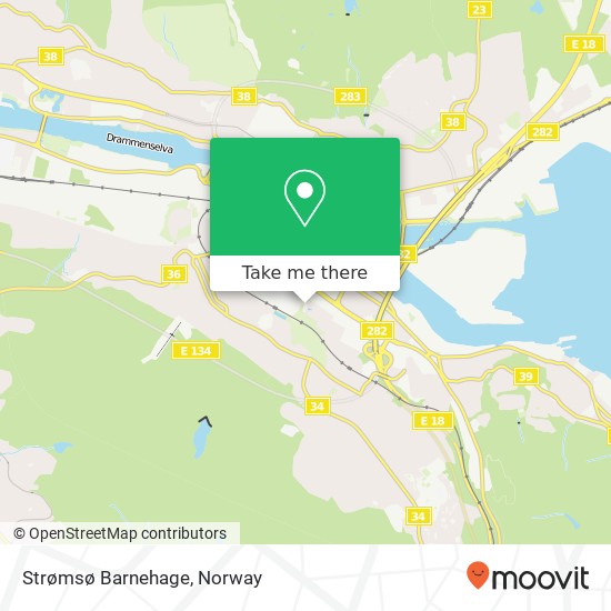 Strømsø Barnehage map