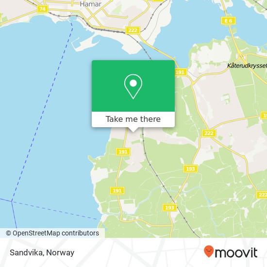 Sandvika map